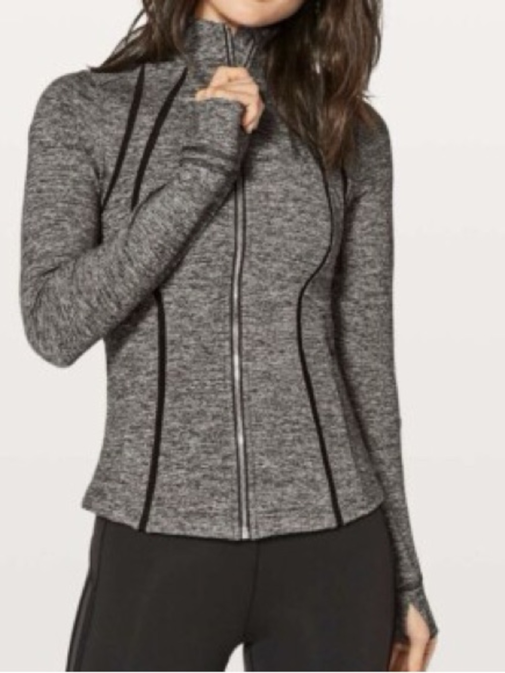 Lululemon Define Jacket Wing Mesh
Heathered Black, Women’s Size 10